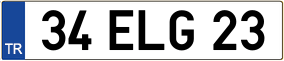 Trailer License Plate